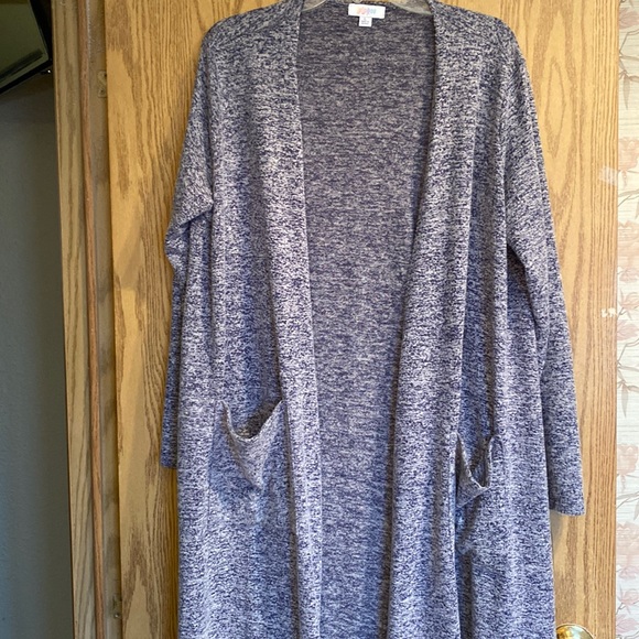 LuLaRoe Sweaters - Gently used blue Lularoe Sarah cardigan
